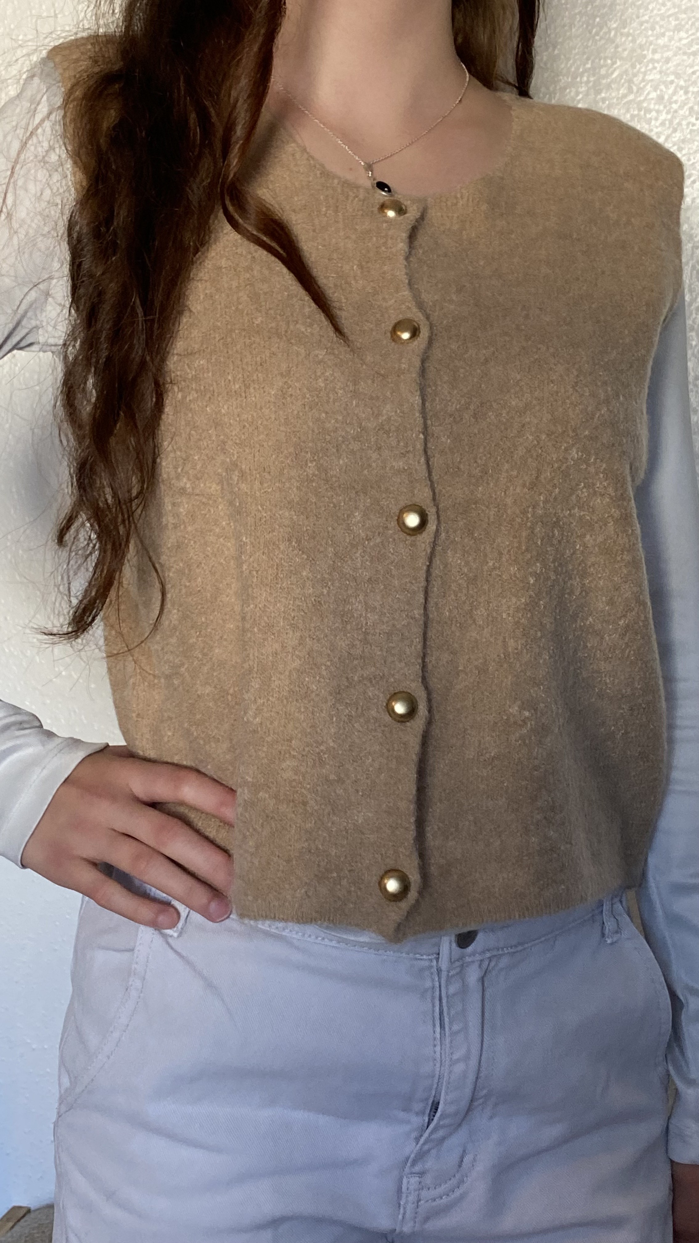 Gilet Naïa taupe